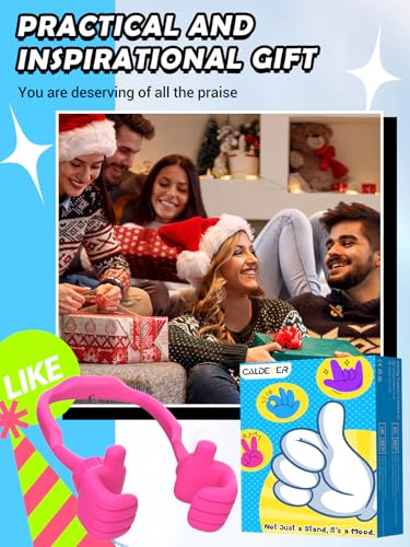 Stocking Stuffers for Teens Girls Boys Kids Gifts Adults Cell Phone Stand - color: Hot Pink & Orange Yellow