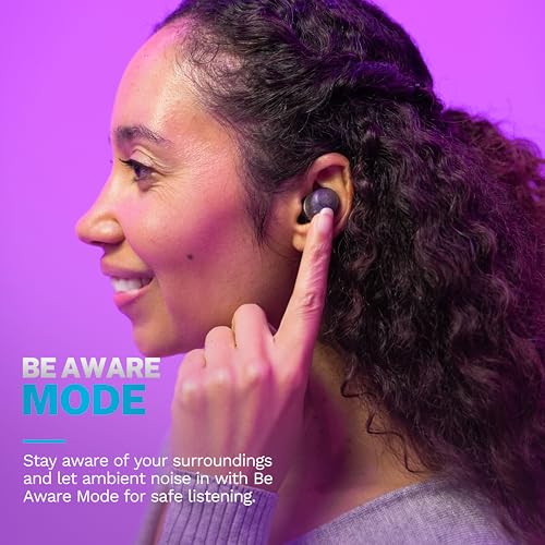 JLab Go Air Pop+ Earbuds, Dual Connect, EQ3 Sound, Clear - color: Clear, style: Matte
