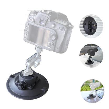 4.5" Camera Suction Cup Mount, Heavy Duty Pump Vacuum Mount - size: 4.5” Plastic