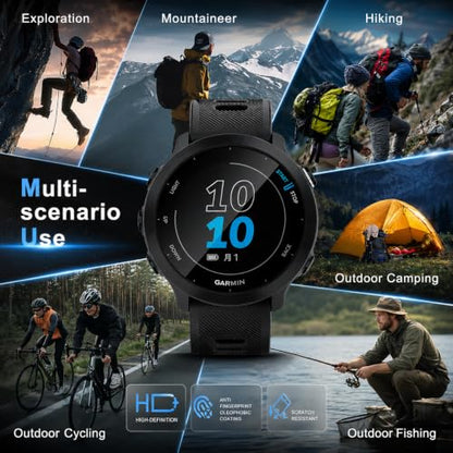 6-Pack HD Tempered Glass Screen Protector for Garmin Forerunner 55 - size: For Garmin Forerunner 55 1.65 Inch