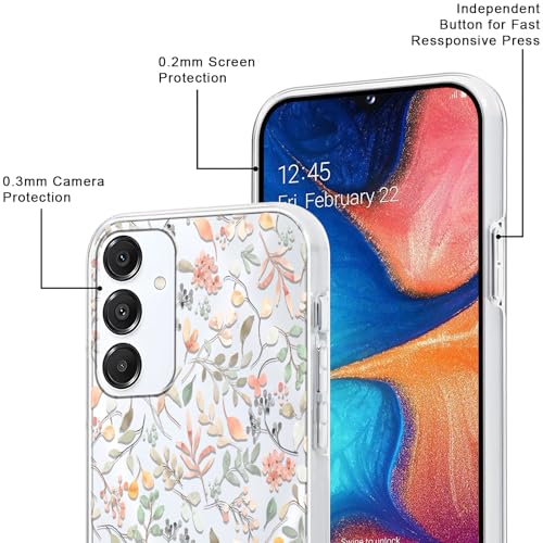 Case for Samsung Galaxy A16 5G Clear, 2 Pack - color: Flower Sage, size: Samsung Galaxy A16 5G