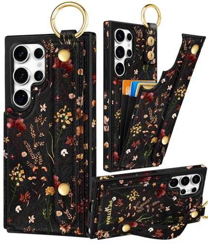 Petitian for Samsung Galaxy S22 Ultra Wallet Case, Growing Flower - color: Grow Flower, size: Samsung Galaxy S22 Ultra