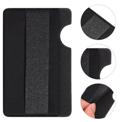 Phone Back Pocket Card Holder Self Adhesive Stretch Fabric for Bank Cards