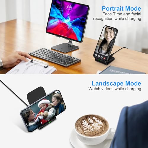Fast Wireless Charger Stand for Samsung Galaxy S26 S25 S24 Ultra,2Pack 15W