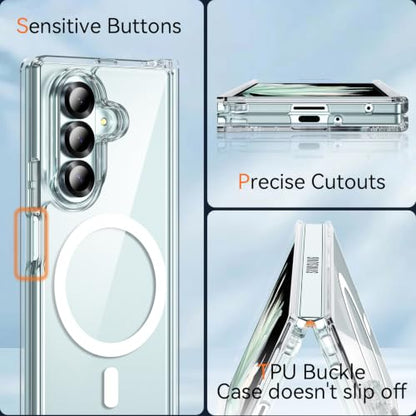 Hensinple for Samsung Galaxy Z Fold 8 Ultra Case,Z Fold8 Ultra| Z Fold 7 Case [Compatible with MagSafe] Translucent Matte Military Grade Protection Shockproof Rugged Magnetic Phone Cover(Clear) - color: Z Fold 8 Ultra-Clear, size: Galaxy Z Fold 8 Ultra| Z