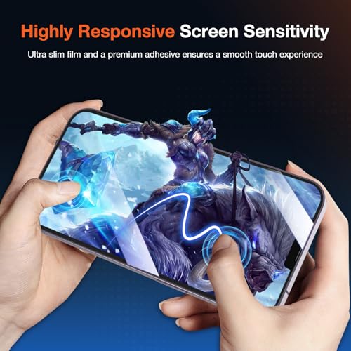 KUZOOM 2Pack Privacy 9H+ Tempered Glass Screen Protector for iPhone 14 - color: Black 14