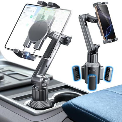 eSamcore Cup Holder Tablet Mount for Truck, Car Tablet Holder, iPad Stand