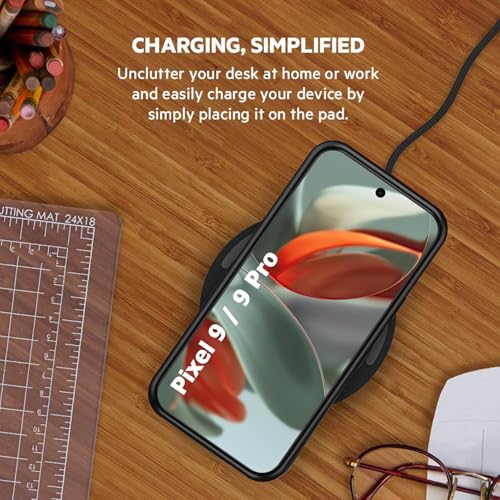 Battery Case for Pixel 9/9 Pro,10000mAh Portable Protective Smart Wireless Charging Case Support Carplay Compatible with Pixel 9/9 Pro(6.3 inches)Rechargeable Extended Battery Charger Cover(Black) - size: for Pixel 9/9 Pro