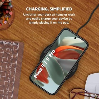 Battery Case for Pixel 9/9 Pro,10000mAh Portable Protective Smart Wireless Charging Case Support Carplay Compatible with Pixel 9/9 Pro(6.3 inches)Rechargeable Extended Battery Charger Cover(Black) - size: for Pixel 9/9 Pro
