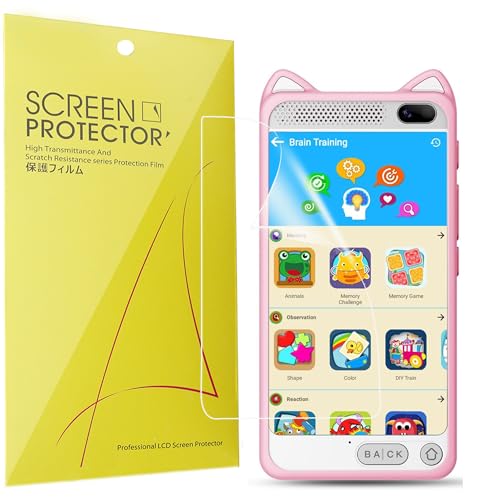 Lamshaw Compatible for E teacher Smart Phone Screen Protector, [6 Pack] Full Coverage TPU Clear Film Compatible for E teacher D21 3.97" Smart Phone (6 Pack)