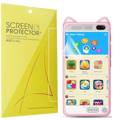 Lamshaw Compatible for E teacher Smart Phone Screen Protector, [6 Pack] Full Coverage TPU Clear Film Compatible for E teacher D21 3.97" Smart Phone (6 Pack)