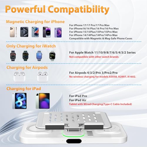 Wireless Charging Station for Apple Devices, Only for Apple Watch Charging