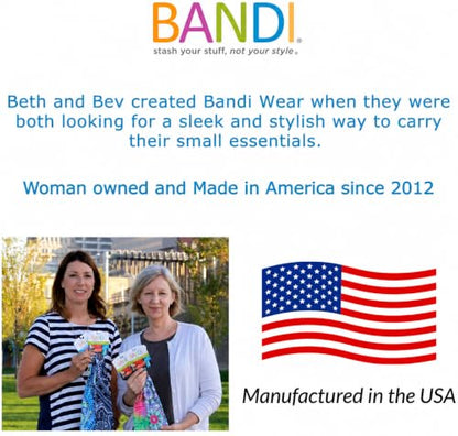 BANDI Running Belt for Women & Men – USA Made No-Bounce Adjustable Waist Pack & Secure Fanny Pack – Fits All Phones, Gels & Essentials – Zipper-Free, Medical Device Friendly - color: Laurel