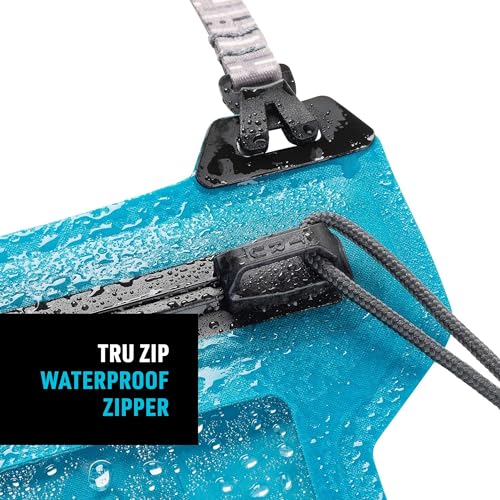 Nite IZE Runoff Waterproof Phone Pouch with Lanyard and TRU Zip - Waterproof Universal Cell Phone Pouch - Durable Beach & Poolside Accessories - Blue - color: Blue
