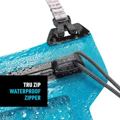 Nite IZE Runoff Waterproof Phone Pouch with Lanyard and TRU Zip - Waterproof Universal Cell Phone Pouch - Durable Beach & Poolside Accessories - Blue - color: Blue