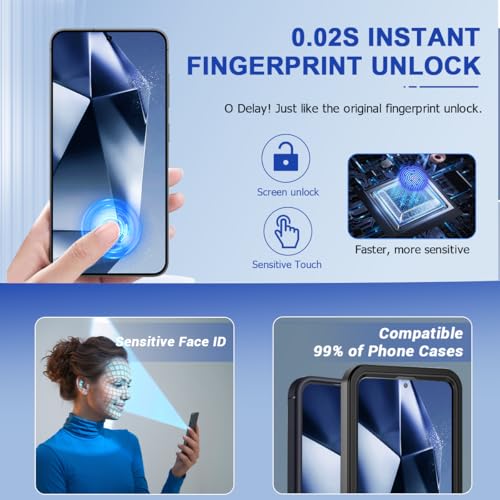 Galaxy S25 Ultra Matte Anti spy Privacy Screen Protector 2 Pack ,9H Tempered Glass,Anti-Glare Anti-Scratch, Smooth and Responsive Absolute, No Bubbles, High Definition Clear, With Installation Frame