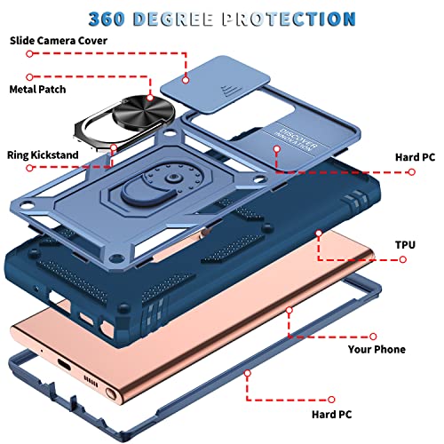 PASNEW Blue Case for Samsung Note20 Ultra,6.9" - color: Blue, size: Galaxy Note20 Ultra (6.9 inch)