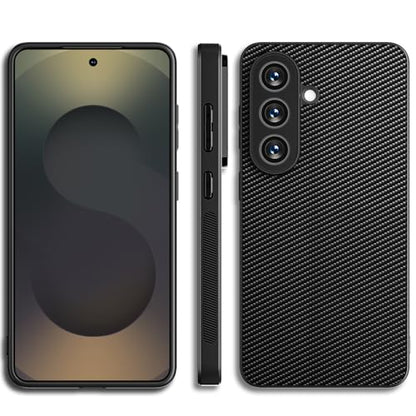 AICase for Samsung Galaxy S26 Plus Case, Carbon Fiber Design Thin Slim Fit Shockproof Hybrid Hard PC Soft TPU Bumper Drop Protection Lightweight Aramid Fiber Protective Cover - color: Carbon Fiber, size: S26 PLUS