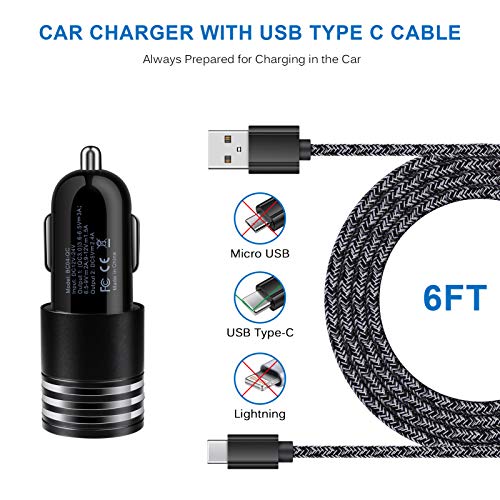 USB C Fast Car Charger for Samsung Galaxy S26 S25 S24 S23 S22 Z Flip 8 7 - color: Black
