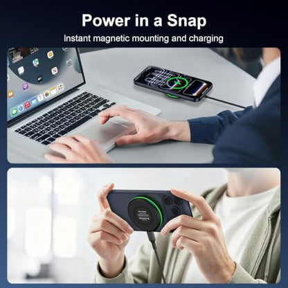 25W Magnetic Wireless Charger Pad for Samsung Galaxy S26 Ultra S26 FE S25 - color: Black