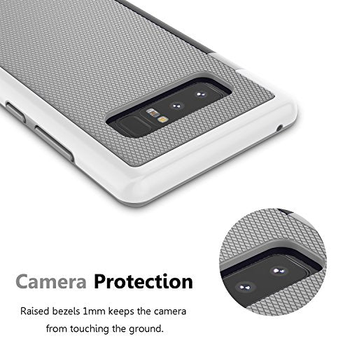 Galaxy Note 8 Case, Note 8 Cover, Jeylly [3 Color] Slim Hybrid Impact Rugged Soft TPU & Hard PC Bumper Shockproof Protective Anti-Slip Case Cover Shell for Samsung Galaxy Note 8 SM-N950 - Light Gray | [3 Color] Slim Hybrid Impact Rugged Soft TPU & Hard PC