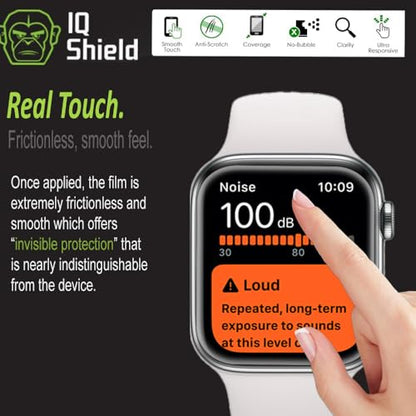 IQShield 6 Pack for Apple Watch Series 6/5/4/ SE 3 40mm Screen Protector, Flexible TPU, Self-Healing, Anti-Scratch LiquidSkin Film