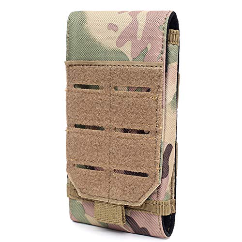 Universal Tactical Molle Phone Pouch Cellphone Holder | Mobile Holster Belt Smartphone Pouch for iPhone 17 Pro Max/Air/17 Pro/ iphone17/16 /15 /14 /13/12 Pro Max/iphone 16/15/14Plus - color: CP