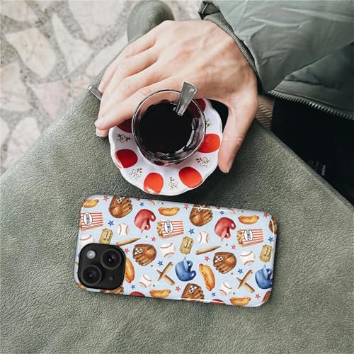 Case for iPhone 14 Plus, Shockproof Hybrid Protective Phone Case, Dual-Layer Drop Protection Anti-Scratch, Baseball Fun - color: Baseball Fun, size: iPhone 14 Plus