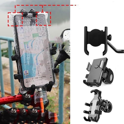 10PCS Motorcycle Phone Waterproof Bag - Clear Handlebar Cell Phone Case | Waterproof Phone Holder for Bikes | Touchscreen Phone Pouch