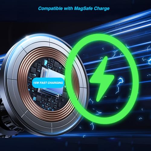 for MagSafe Wireless Charging Phone Holder with 17mm Ball Socket