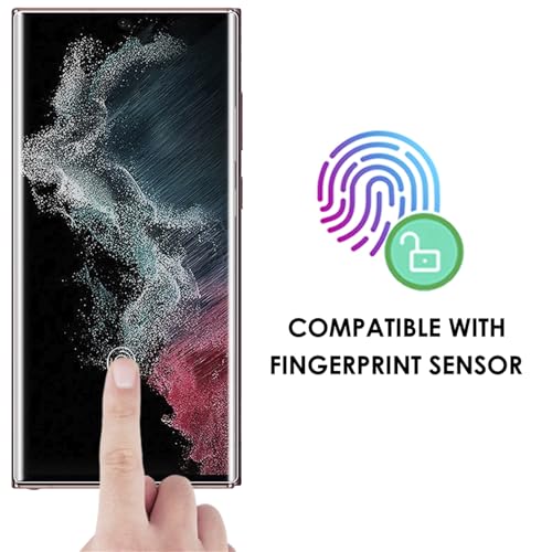 [3 Pack] Galaxy S22 Ultra Screen Protector, [Fingerprint-ID Compatible][Scratches Repair] UV Tempered Glass shield for Samsung S22 Ultra 5G - color: for Galaxy S22 Ultra (HD Glass)
