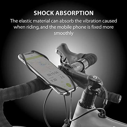 Bone Bike Tie 3, Universal Bike Phone Handlebar Mount for 5.8"-7.2" Phones - color: Bike Tie 3 - Black