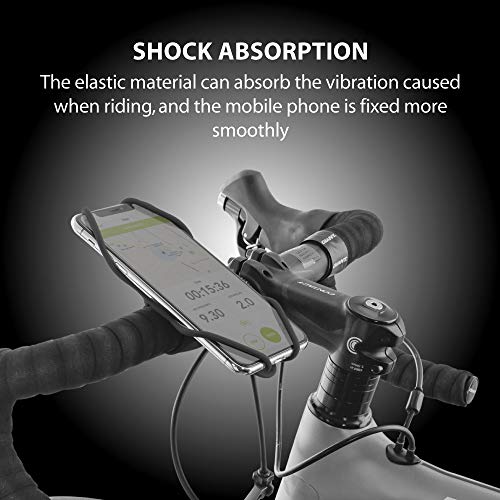 Bone Bike Tie 3, Universal Bike Phone Handlebar Mount for 5.8"-7.2" Phones - color: Bike Tie 3 - Black