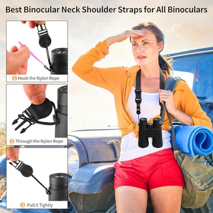 FIEIL 5 Pack Universal Shoulder Strap, Replacement Nylon Neck Lanyard, Comfortable Adjustable Shoulder Strap for iPad, Camera, Crossbody Bag, Binocular, Tablet - size: 5 Pack Black