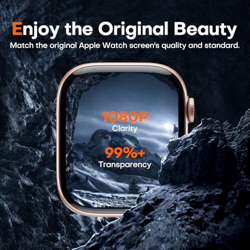 LK LϟK [8 pack] for Apple Watch Series 11/10 Screen Protector 42mm - size: Series 11/10 42mm Protector