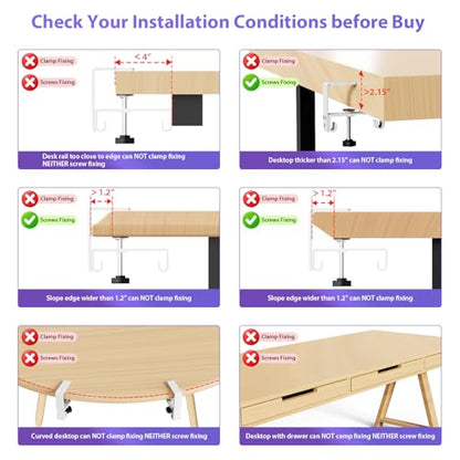 Univivi No Drill Under Desk Cable Management Tray, 28 inch Cable Management - color: White, size: 28"L x 5.5"W