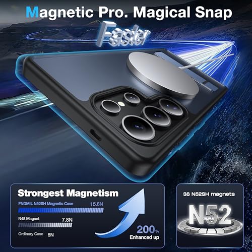 for Samsung Galaxy S25 Ultra Case with MagSafe - color: Black, size: Galaxy S25 Ultra with Stand