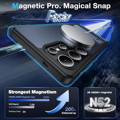 for Samsung Galaxy S25 Ultra Case with MagSafe - color: Black, size: Galaxy S25 Ultra with Stand