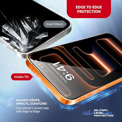 Screen Protector for iPhone 17 Pro Max – MagicBox (2 PACK) Tempered Glass Screen Protector iPhone 17 Pro Max (2 Pcs) Edge-to-Edge Protection with 2 Applicators, 9H Hardness, Oleophobic Coating - size: for iPhone 17 ProMax