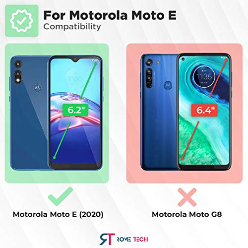 Designed for Motorola Moto E Case with Belt Clip Holster | Rugged Holster & Protective Phone Case Combo with Anti-Slip Texture - Black