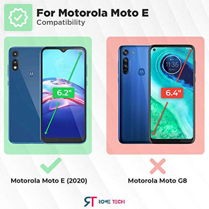 Designed for Motorola Moto E Case with Belt Clip Holster | Rugged Holster & Protective Phone Case Combo with Anti-Slip Texture - Black