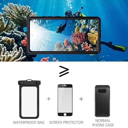 Waterproof Phone Case for Samsung Galaxy S26 Ultra Protective Black - color: Black, size: Samsung Galaxy S26 Ultra