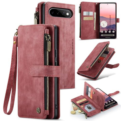 Google Pixel 11/Pixel 11 Pro 5G Wallet Case with Card Holder,Red - color: Red, size: Pixel 11/11 Pro 6.3 Inch