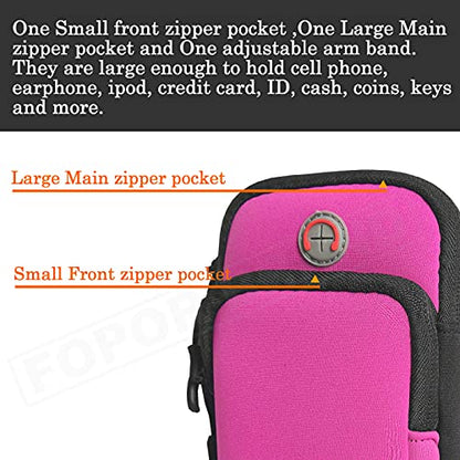 Adjustable Strap Cellphone Arm Bag Wallet Pouch Armband for Cell Phone Keys Cards Walking Jogging Running Hiking Trekking Gardening Skating for iPhone 6 6S 7 8 X XR XS 11 12 Max Pro Plus Samsung -Rose - color: J/Adjustable Rose Bag for Any Arm
