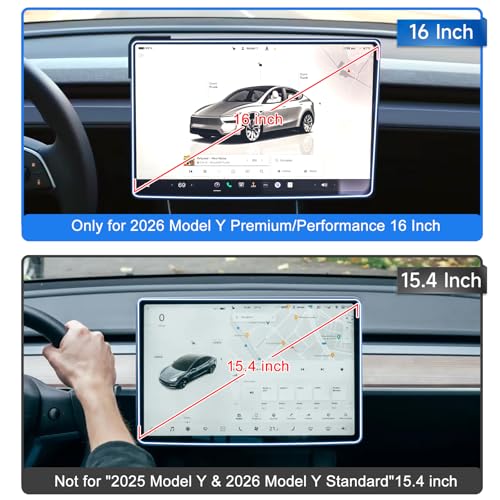 SXCY Anti-Glare Matte for 2026 Tesla Model Y Screen Protector 16 Inch