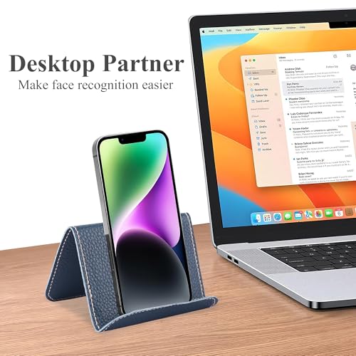 Airplane Travel Essentials for Flying Flex Flap Cell Phone Holder & Flexible Tablet Stand for Desk, Bed, Treadmill, Home & in-Flight Airplane Travel Accessories(1-Lichee Blue) - color: 1-Lichee Blue