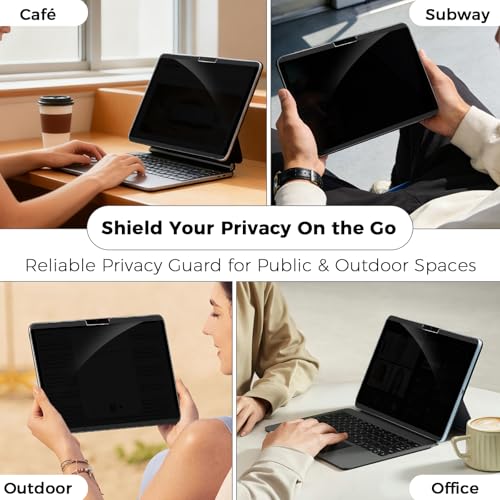 4-Way Magnetic Privacy Screen for iPad Air 11 Inch M3 - color: 360 Magentic Privacy Screen, size: iPad Air 6th (M3/M2)11"