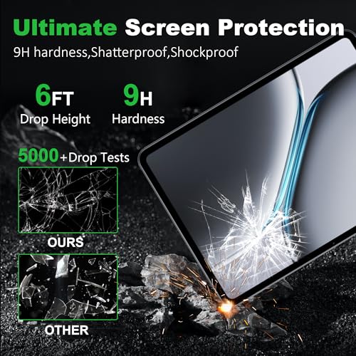 【2 pack for OnePlus Pad 2 Screen Protector 12.1 inch, 9H Hardness, Case Friendly, Anti-Fingerprint, Anti-Scratch, Tempered Glass Compatible with Oneplus pad 2 12.1" - size: Oneplus pad 2 12.1"