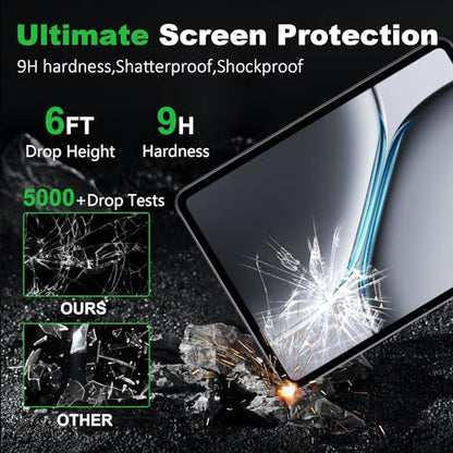 【2 pack for OnePlus Pad 2 Screen Protector 12.1 inch, 9H Hardness, Case Friendly, Anti-Fingerprint, Anti-Scratch, Tempered Glass Compatible with Oneplus pad 2 12.1" - size: Oneplus pad 2 12.1"