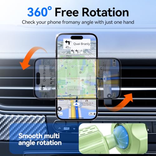 for MagSafe Car Mount,【22 N55 Super Magnets】 Magnetic Phone Holder for Car Air Vent, Cell Phone Mount Car Accessories Compatible with iPhone 17 16 15 14 13 12 Pro Max (Sage) - color: Sage